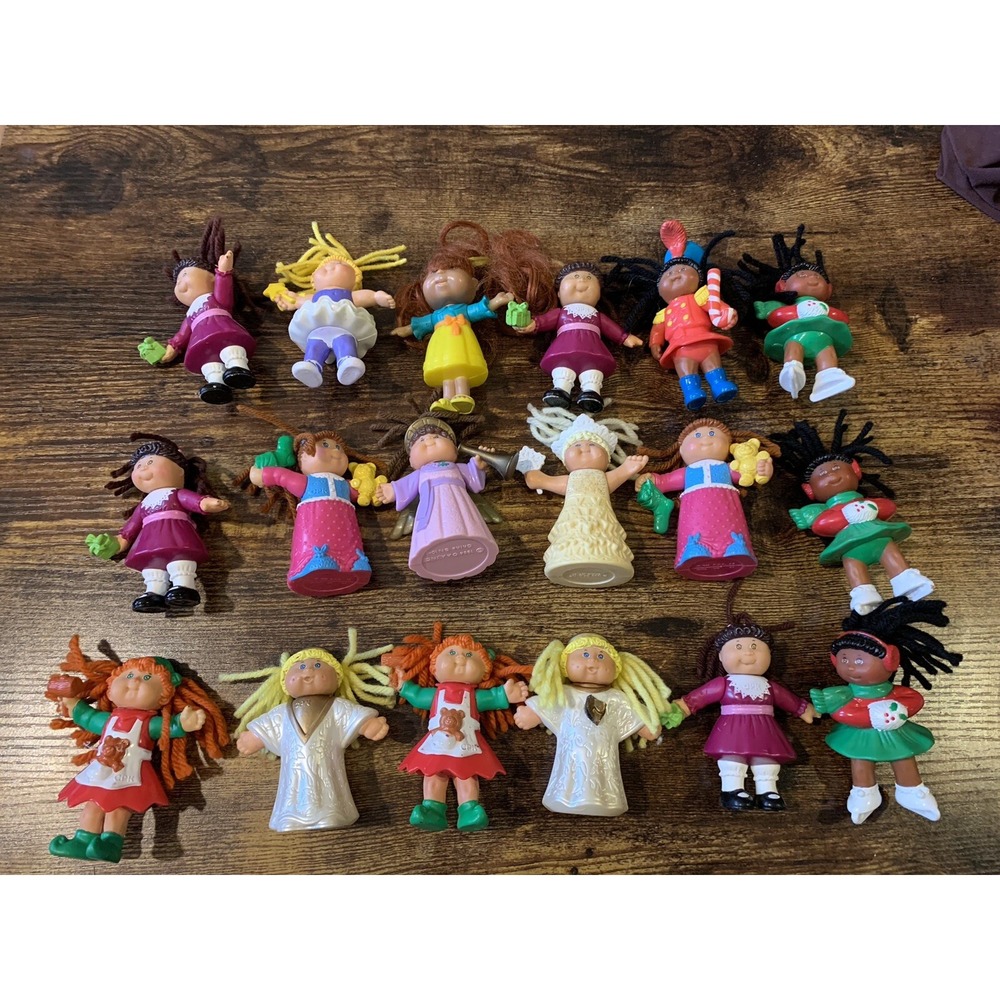 Lot of 18 McDonalds 1990's Cabbage Patch Kids‎ CPK Figures Cake Toppers
